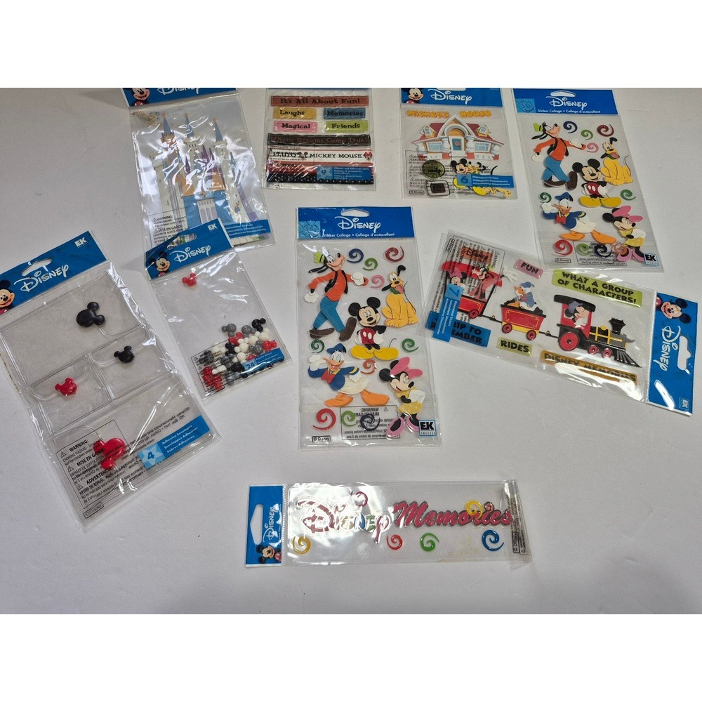 Disney Mickey Mouse & Friends Stickers Scrapbooking Crafting XL set 75+pcs